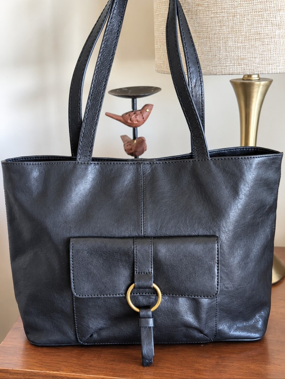 Frye Madison XL 🖤 Black Leather Tote NWT